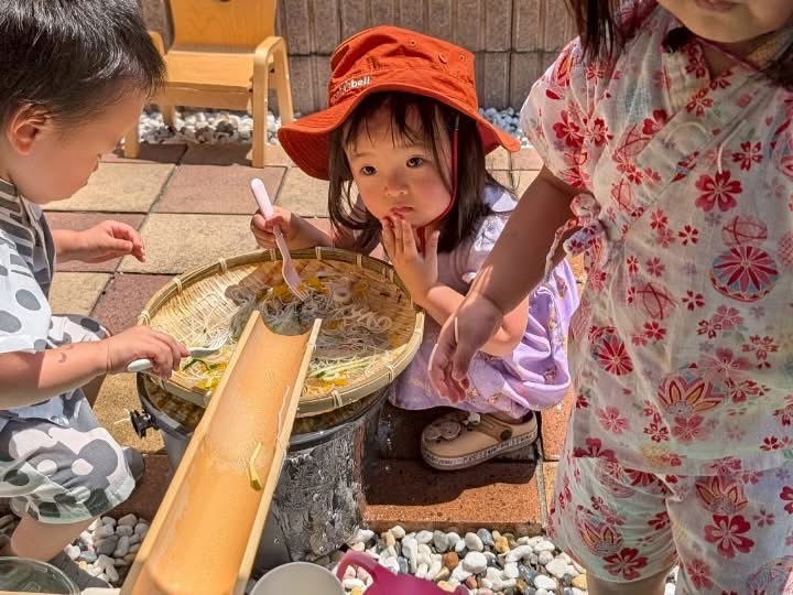 流しそうめん祭りを開催！